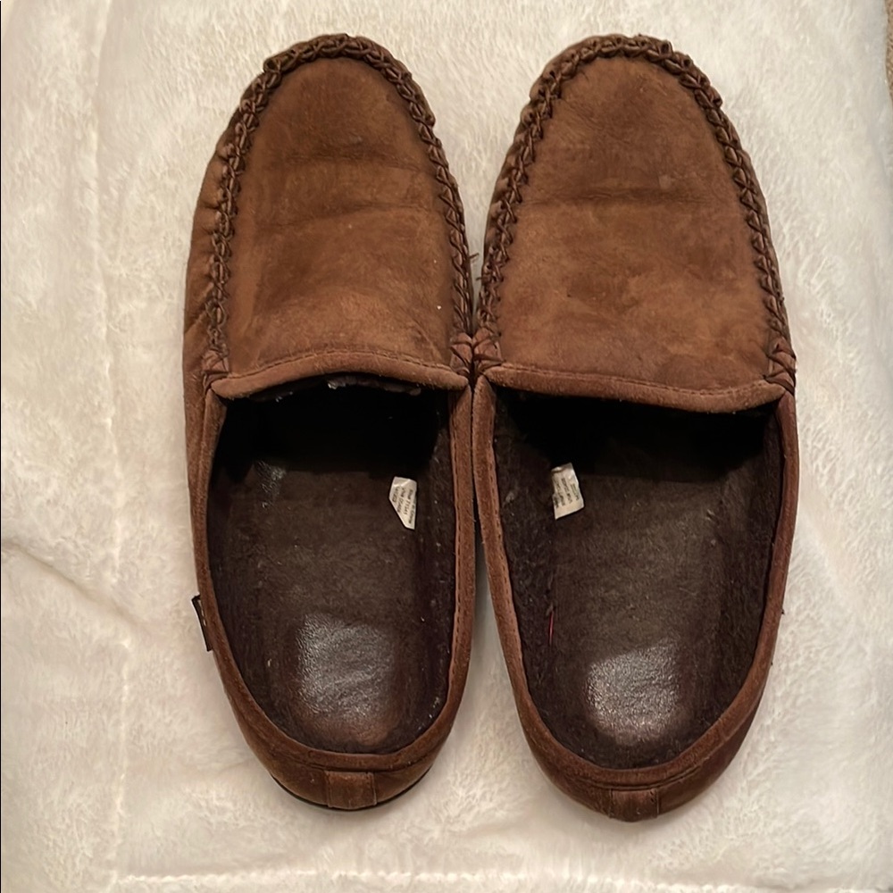 Men's Brown Moccasin Slippers